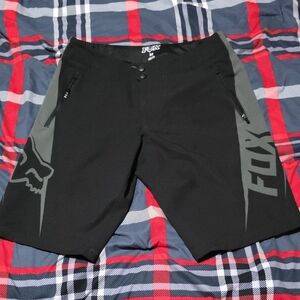 Fox Racing Black and Gray Performance Shorts
